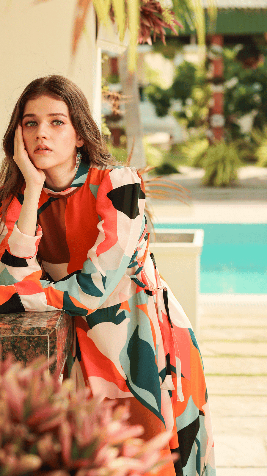 Retro Side-laced Maxi Dress - AREEJ | Online