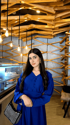 Cerulean Elegance Blue Maxi - AREEJ | Online