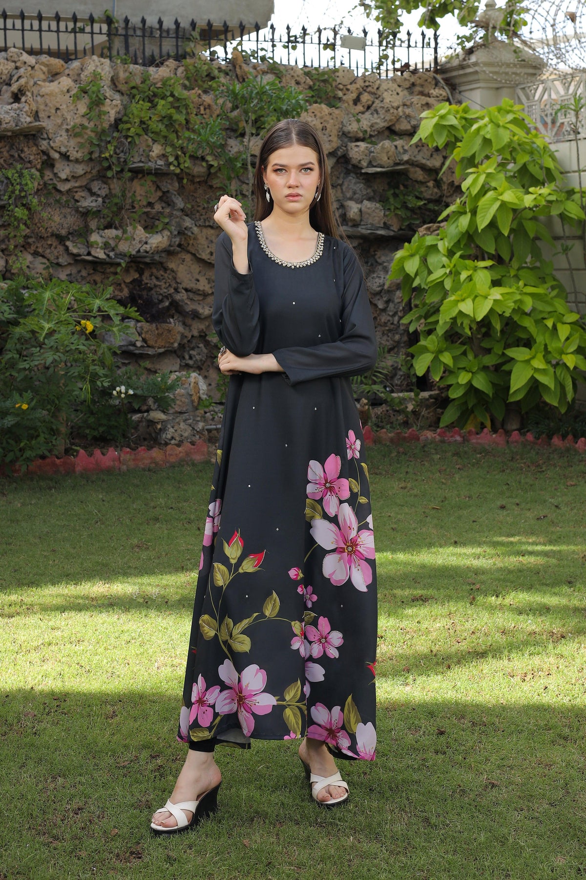 Ivy Hand Embellished Maxi