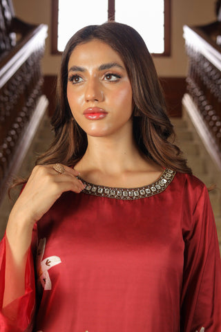 Gia Hand Embellished Long Dress
