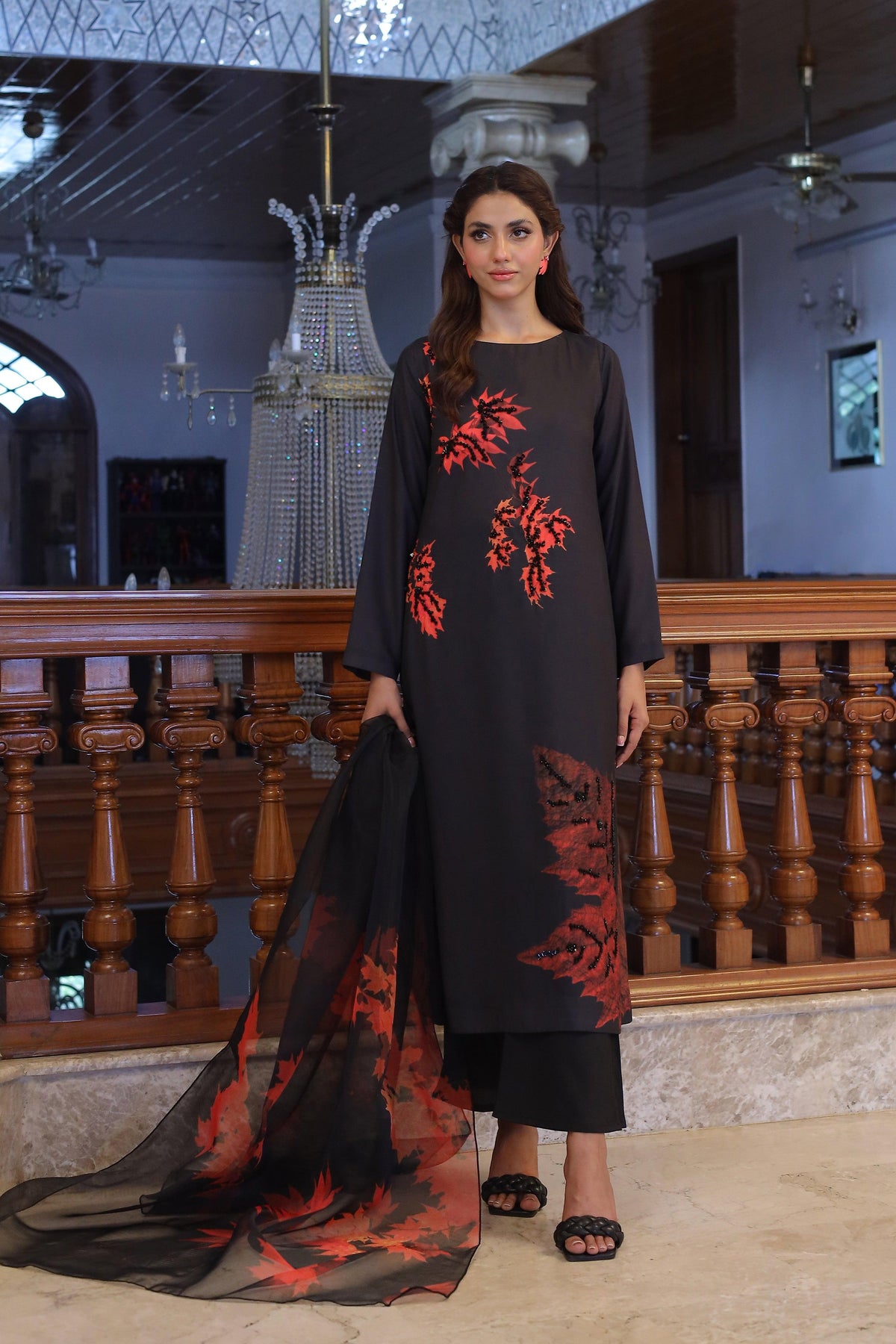 Maple Hand Embellished Dress