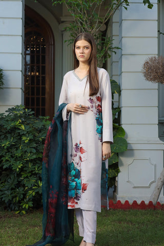 Blossom Hand Embellished Long Dress