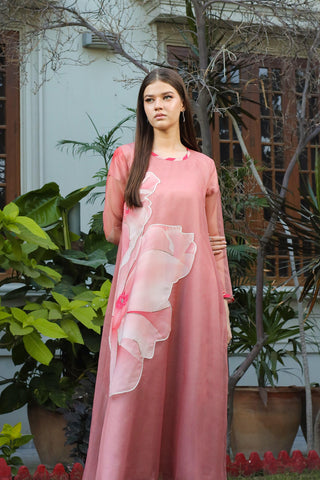 Fleurine Hand Embellished Long Maxi Dress
