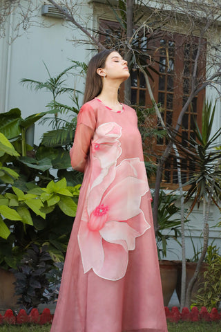 Fleurine Hand Embellished Long Maxi Dress