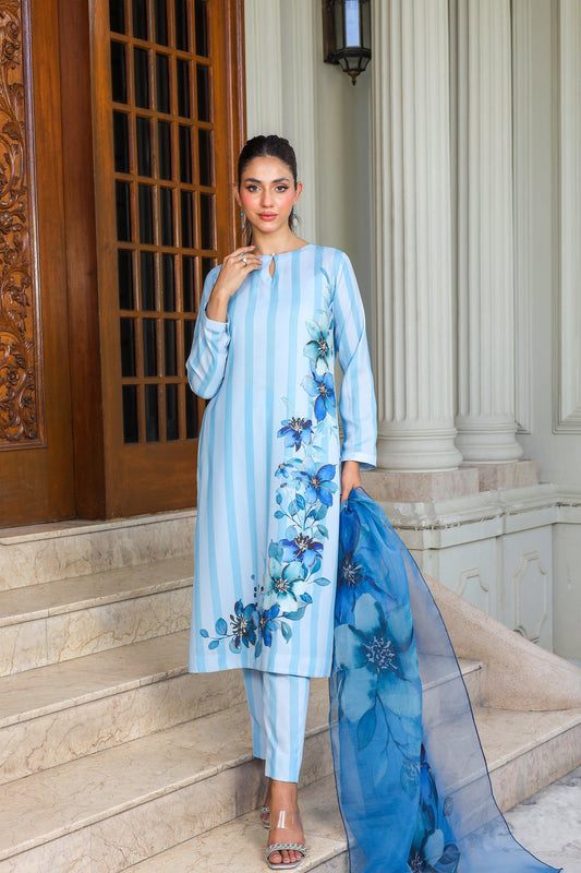 Bluebell Hand Embellished Co-Ord Set (3-PC)
