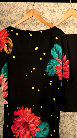 Whimsical Petal Dream Long Shirt (1-Piece) - AREEJ | Online