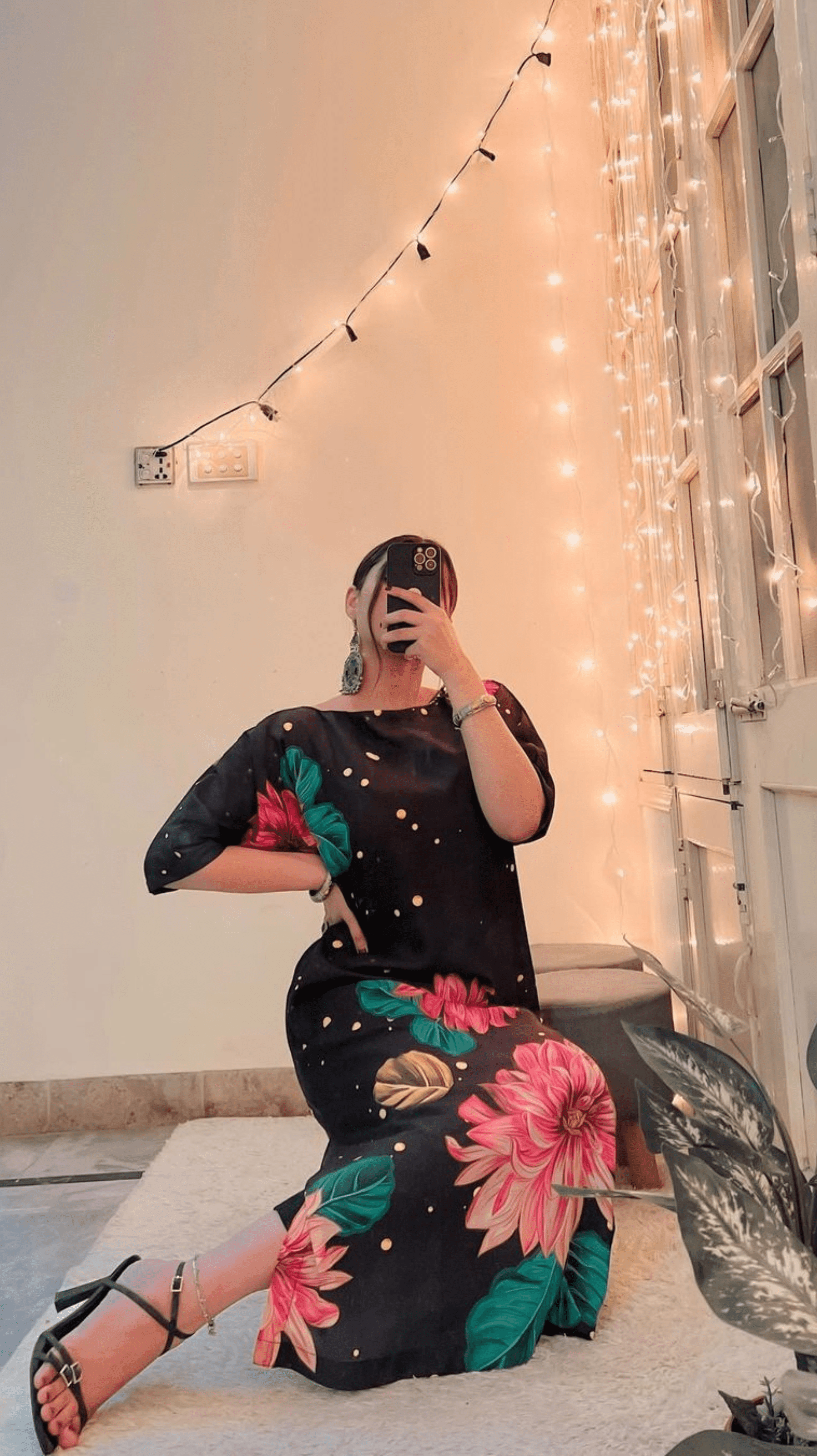 Whimsical Petal Dream Long Shirt (1-Piece) - AREEJ | Online