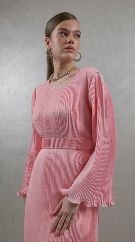 Pink - Pleated Maxi - AREEJ | Online