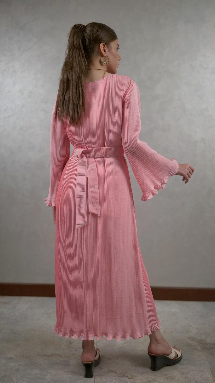 Pink - Pleated Maxi - AREEJ | Online
