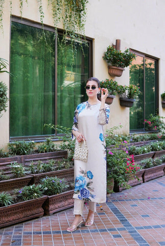 Blue Daisy Top (2-PC SET)