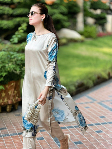 Blue Daisy Top (2-PC SET)