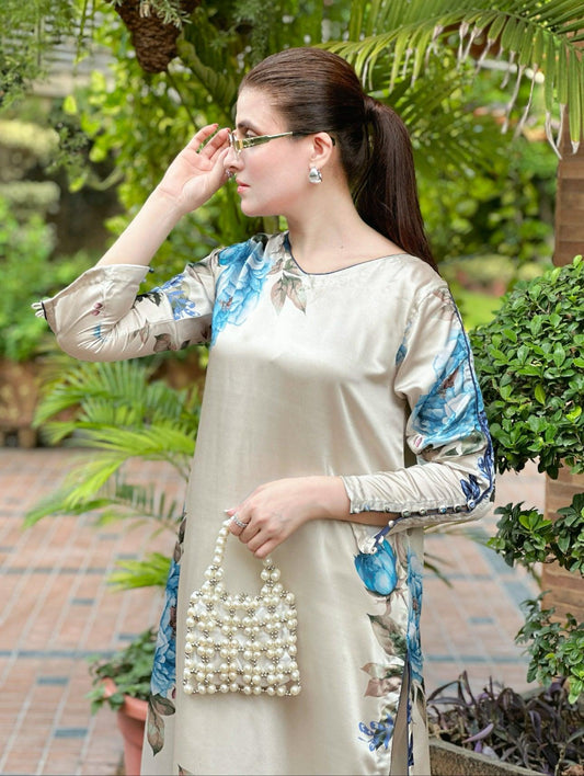 Blue Daisy Top (2-PC SET)