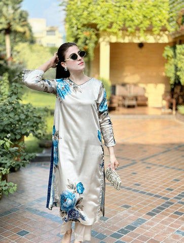Blue Daisy Top (2-PC SET)